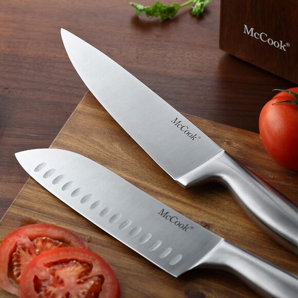 McCook® Knife Sets with Built-in Sharpener,German Stainless Steel Hollow Handle - Picture 6 of 8